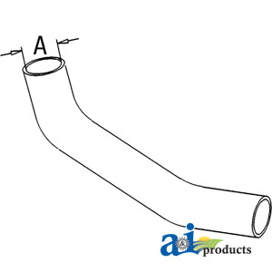 UT370005   Upper Hose---Replaces 372640R1